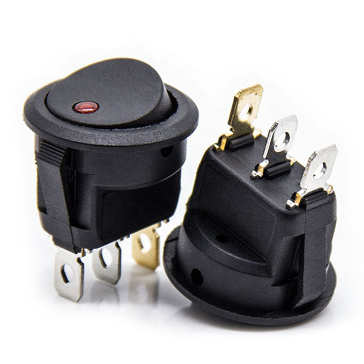 Interrupteur à bascule 6 broches 12v avec lampe